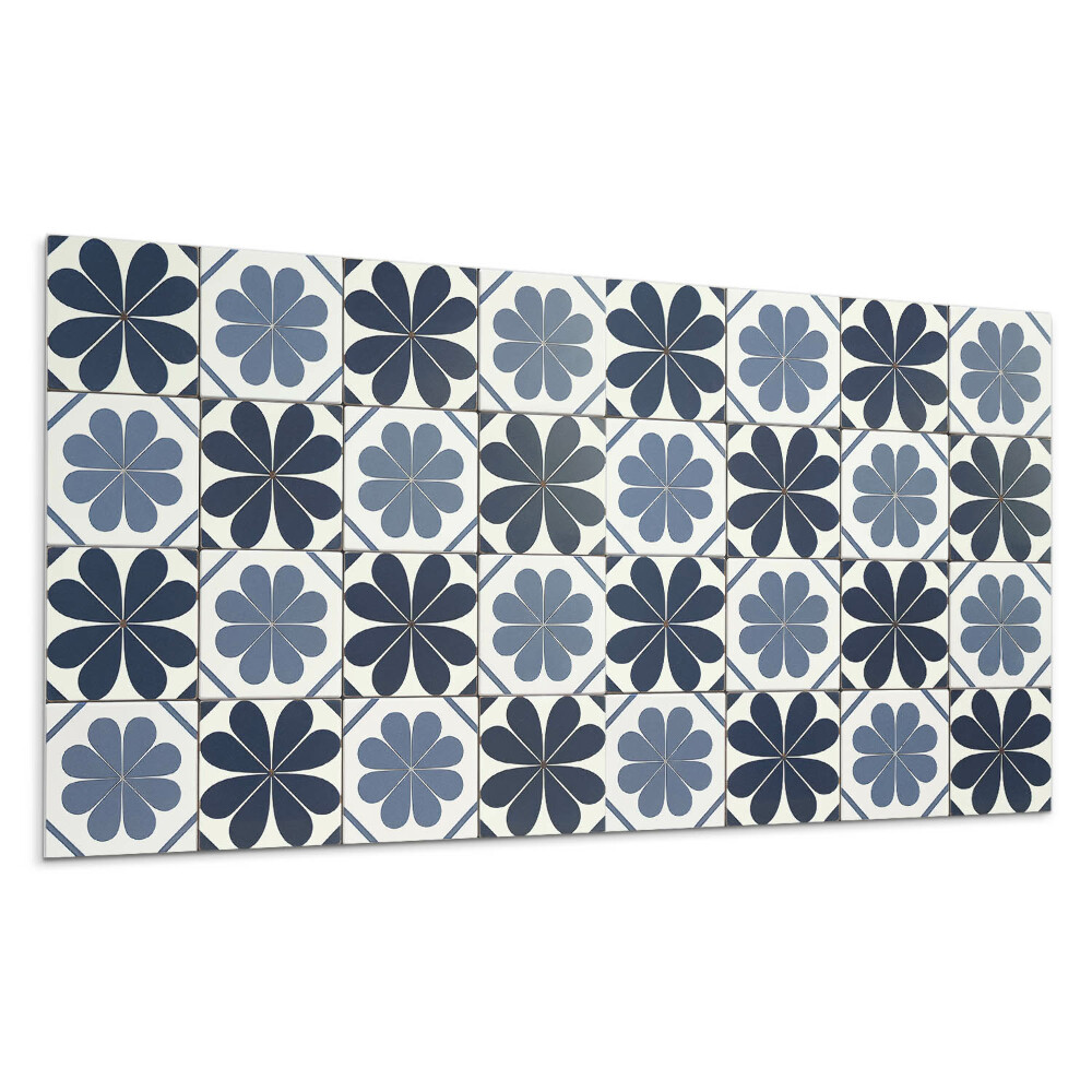 Panel na stenu Kvetinový vzor na dlaždiciach