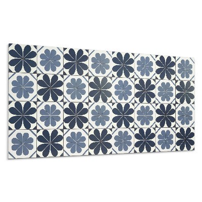 Stenový panel Kvetinový vzor na dlaždiciach