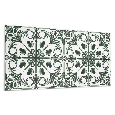 Stenový panel Rastlinný vzor v dlaždici