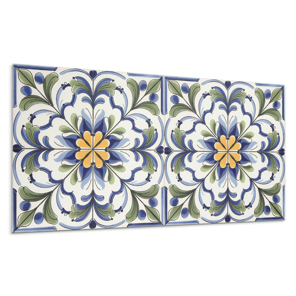 Stenový panel Keramický kvetinový vzor