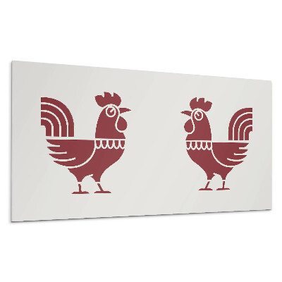 Obkladový panel na stenu Štylizovaný kohút v grafike