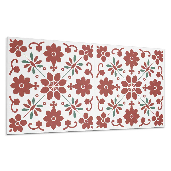 Pvc panel na stenu Kvetinový vzor s listami