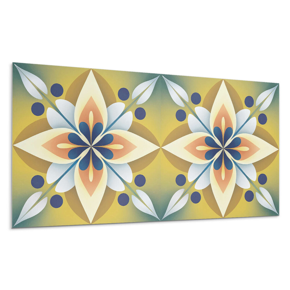 Stenový panel Kvetinový vzor mandaly