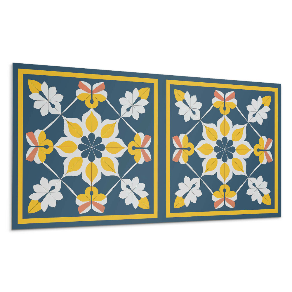 Pvc panel na stenu Kvetinový vzor v symetrii