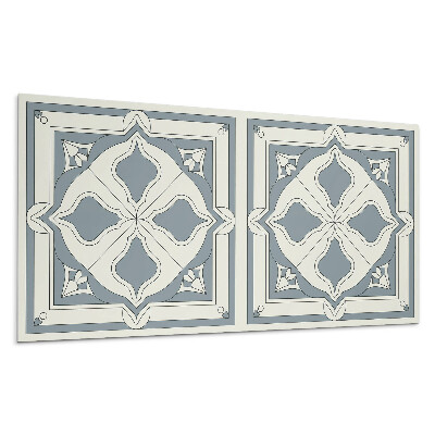 Panel na stenu Kvetinový vzor na dlaždiciach