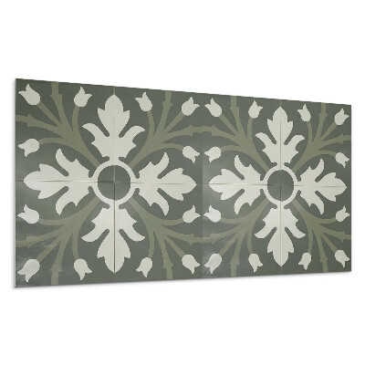 Obkladový panel na stenu Rastlinný vzor na dlaždiciach