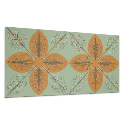 Stenový panel Listy v symetrickom vzore