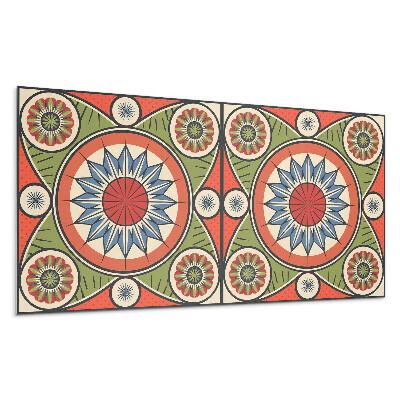 Panel na stenu Symetrický vzor s kvetmi