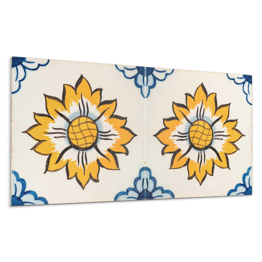 Nástenný panel PVC Keramický kvetinový vzor