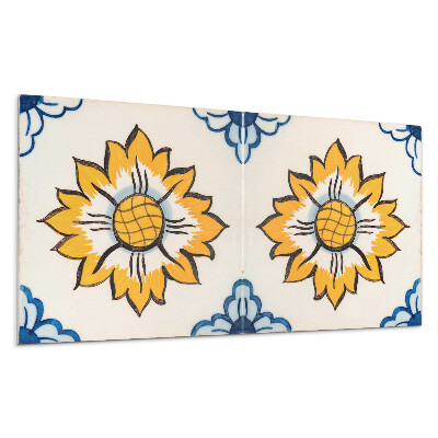 Panel na stenu Keramický kvetinový vzor