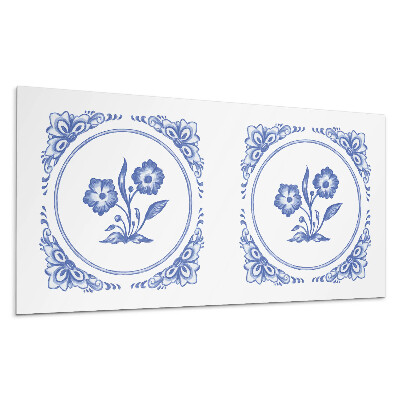 Pvc panel na stenu Kvetinový vzor v kruhu