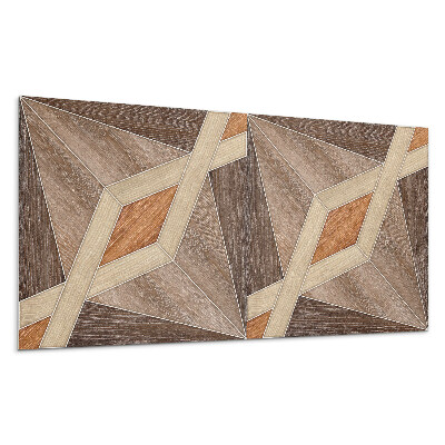 Stenový panel Geometrický drevený vzor