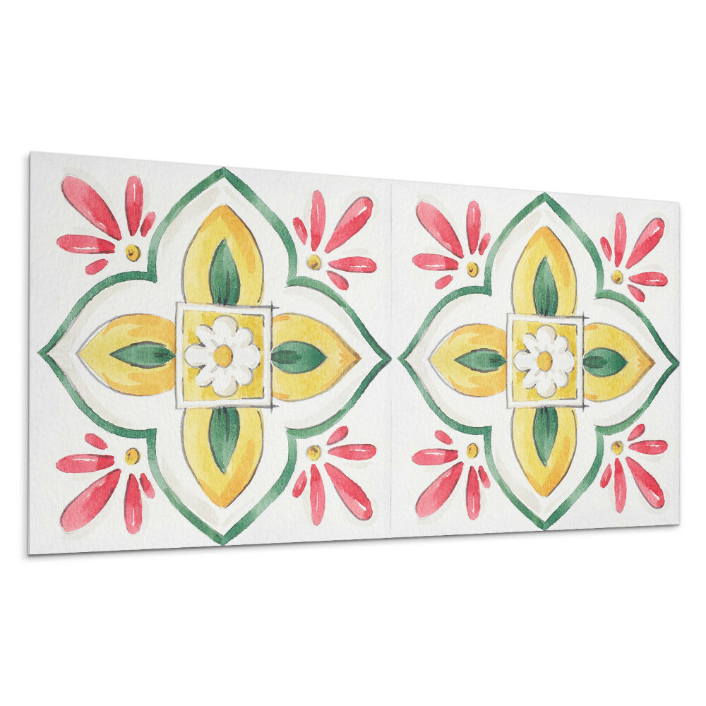 Nástenný panel PVC Kvetinový vzor v ráme