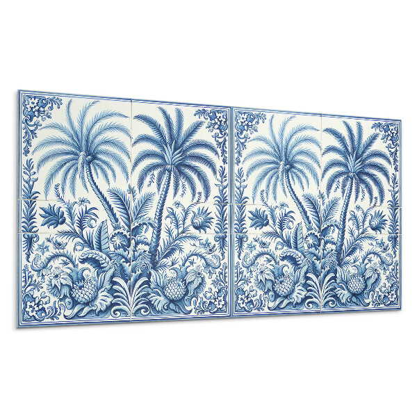 Stenový panel Vzor tropických rastlín