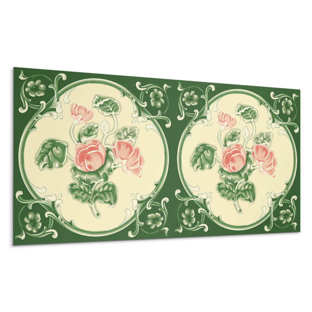 Nástenný panel PVC Kvetinový vzor s listami