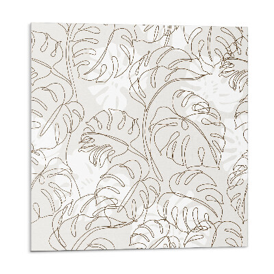 Dekoratívny nástenný panel Listový vzor v jednoduchých líniách