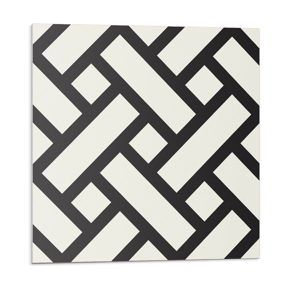 Dekoratívny nástenný panel Geometrický vzor s vrkočom