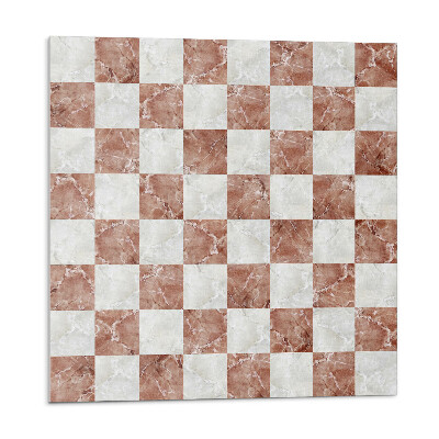 Stenový panel Mramorová šachovnica v elegantnom štýle