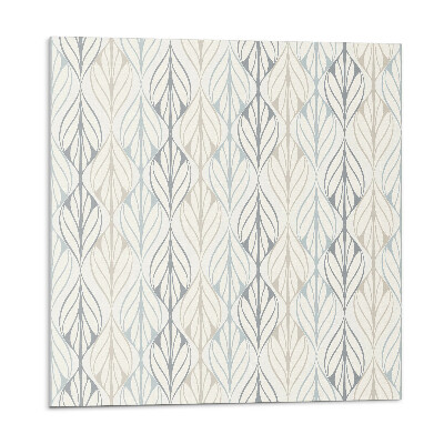 Dekoratívny nástenný panel Listový motív v štýle kosoštvorca