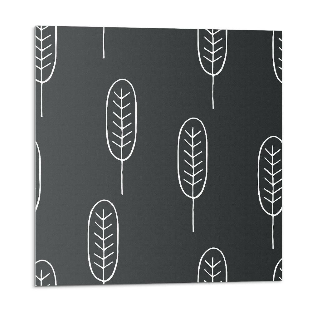 Nástenný panel pvc Listy na farebnom pozadí