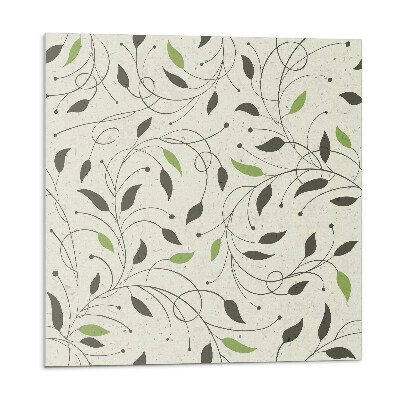 Nástenný panel pvc Listový vzor s vetvičkami