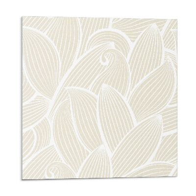 Stenový panel Decentné listy vo vlnitých vzoroch