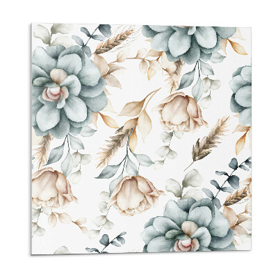 Dekoratívny nástenný panel Rastlinný kvetinový motív
