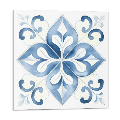 Stenový panel Kvetinový motív na dlaždici