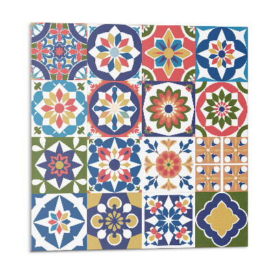 Dekoratívny nástenný panel Mozaikové štvorce v atraktívnych aranžmánoch