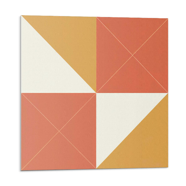 Dekoratívny nástenný panel Teplé geometrické vzory