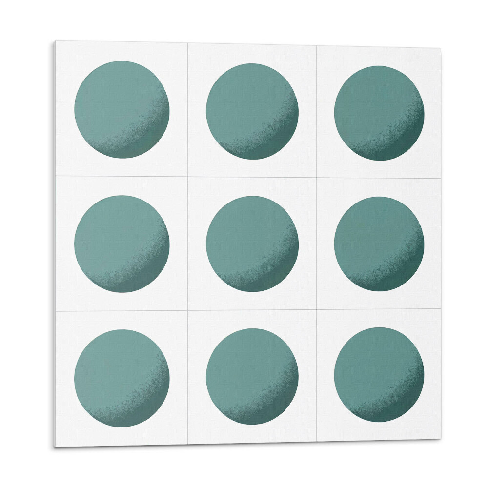 Nástenný panel pvc Geometrické kruhy v mriežke