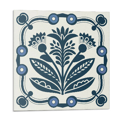 Stenový panel Kvetinový motív so zelenými listami
