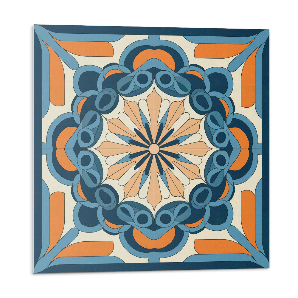 Nástenný panel pvc Kvetinová mandala v harmonických kruhoch