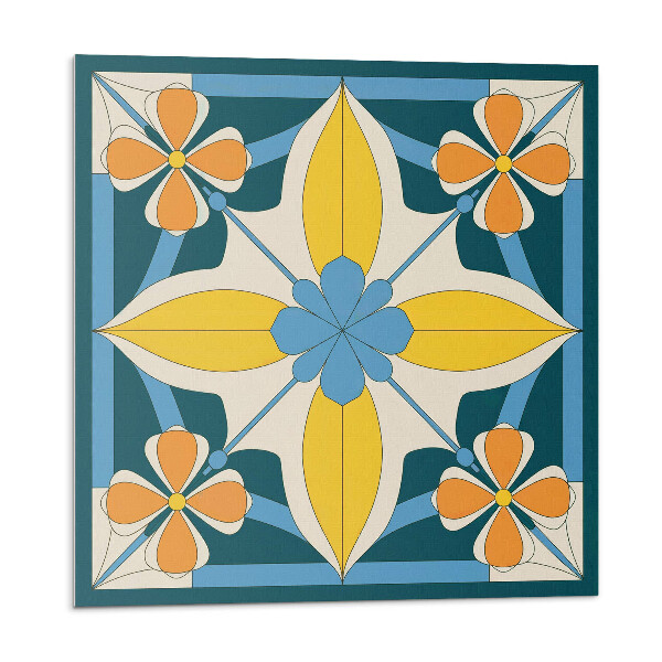 Stenový panel Kvetinová geometria