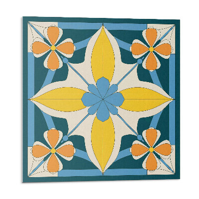 Stenový panel Kvetinová geometria