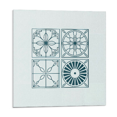 Dekoratívny nástenný panel Kachľové vzory v geometrickom štýle