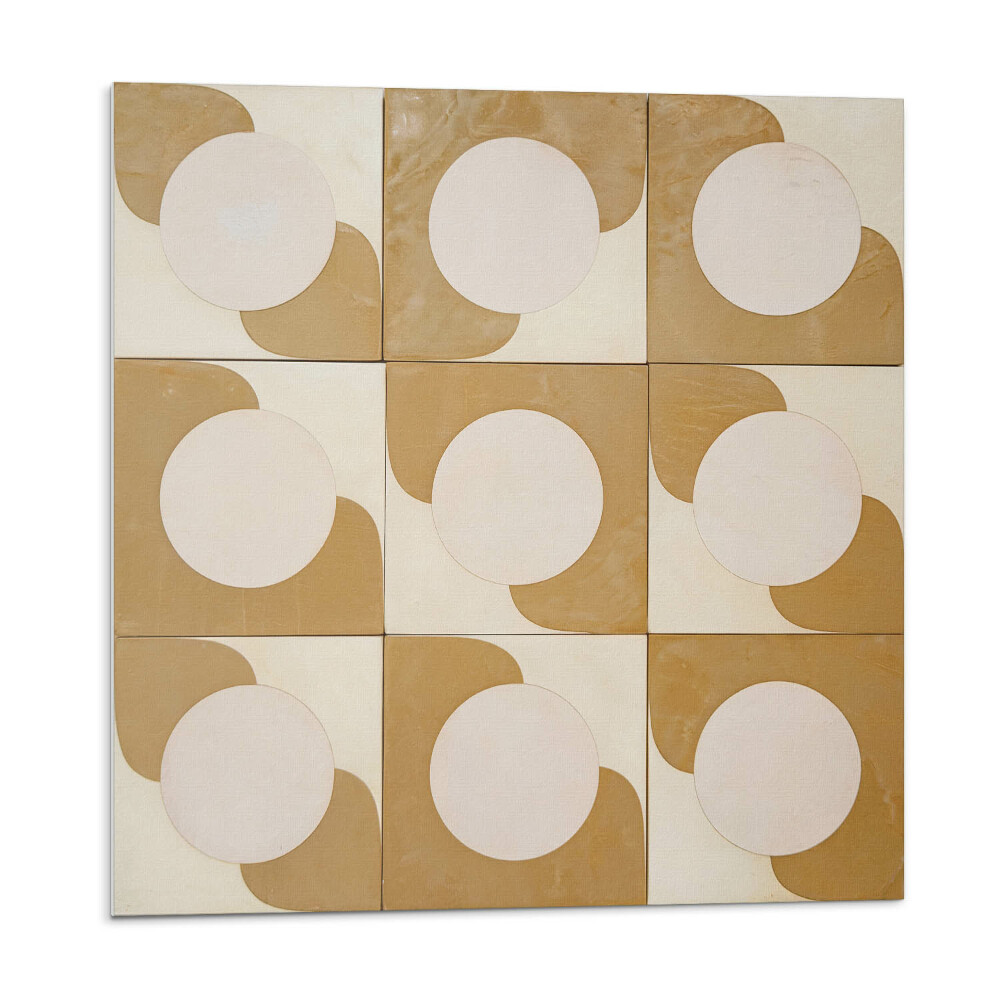 Nástenný panel pvc Vzor geometrických kruhov a oblúkov