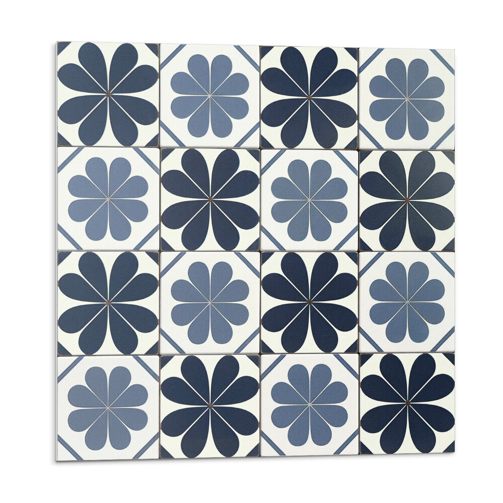 Stenový panel Kvetinový motív na dlaždici