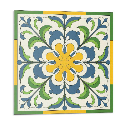 Nástenný panel pvc Kvetinový vzor so zelenými listami