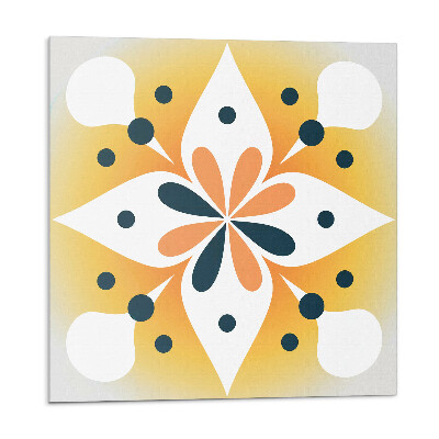 Stenový panel Kvetinový motív s bodkami
