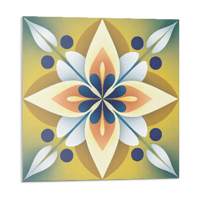 Nástenný panel pvc Kvetinová mandala v umeleckom štýle