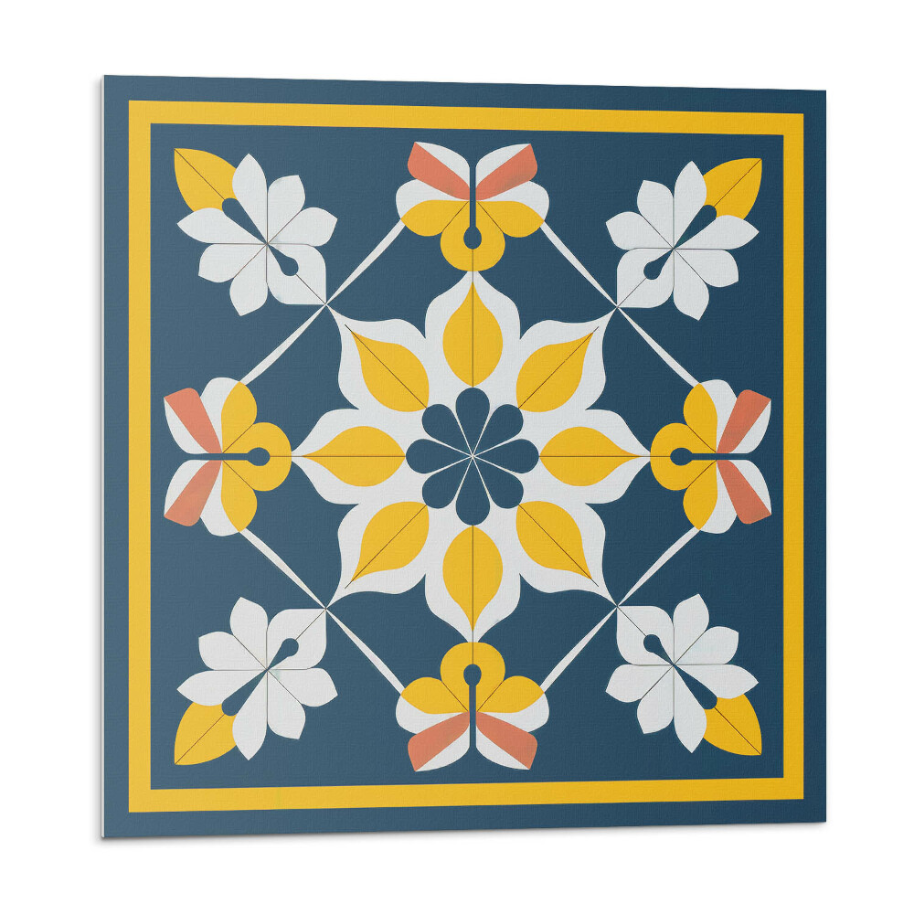 Stenový panel Kvetinová harmónia v symetrii