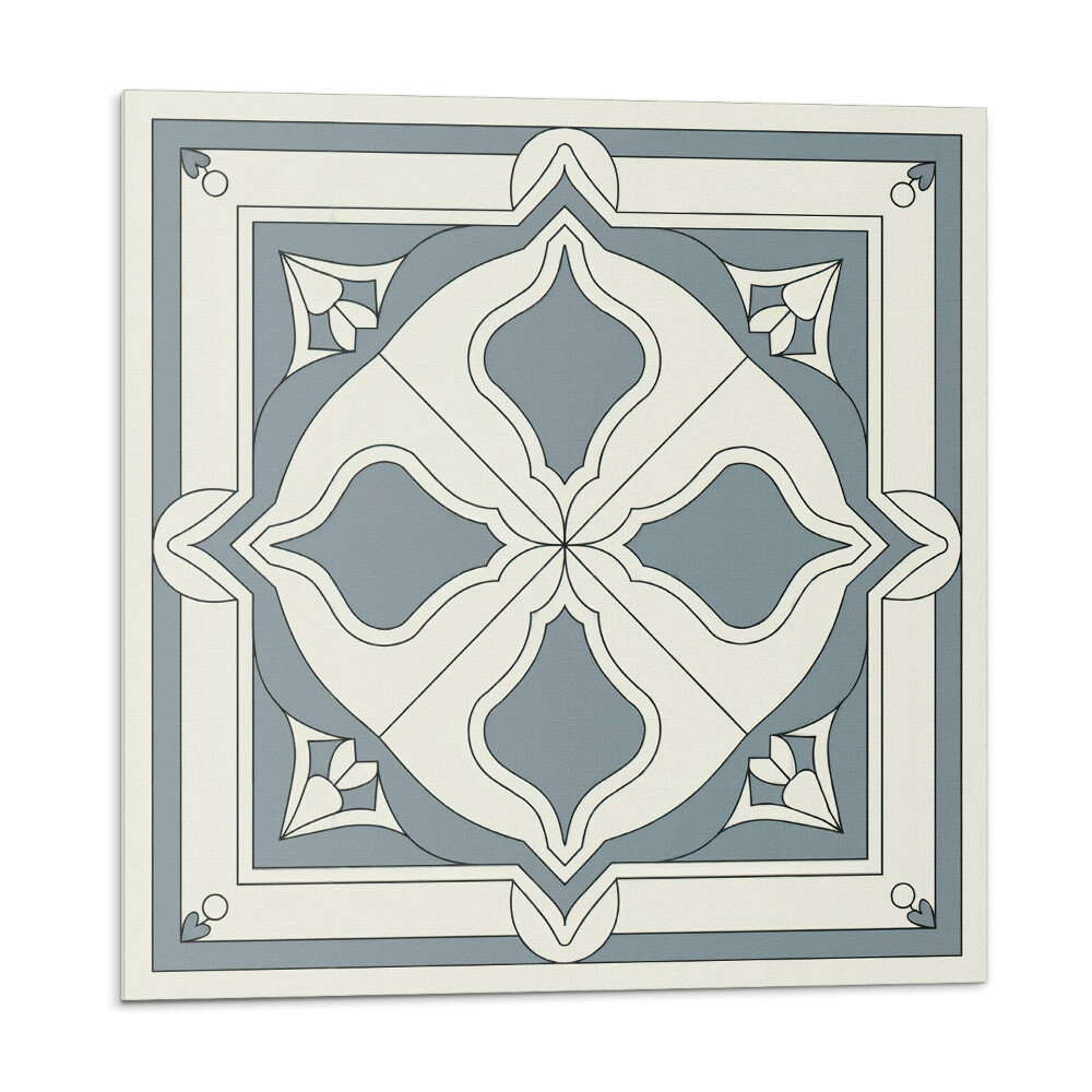 Dekoratívny nástenný panel Kvetinový motív na keramike