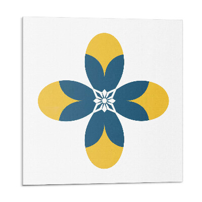 Stenový panel Kvetinový motív v symetrickom usporiadaní