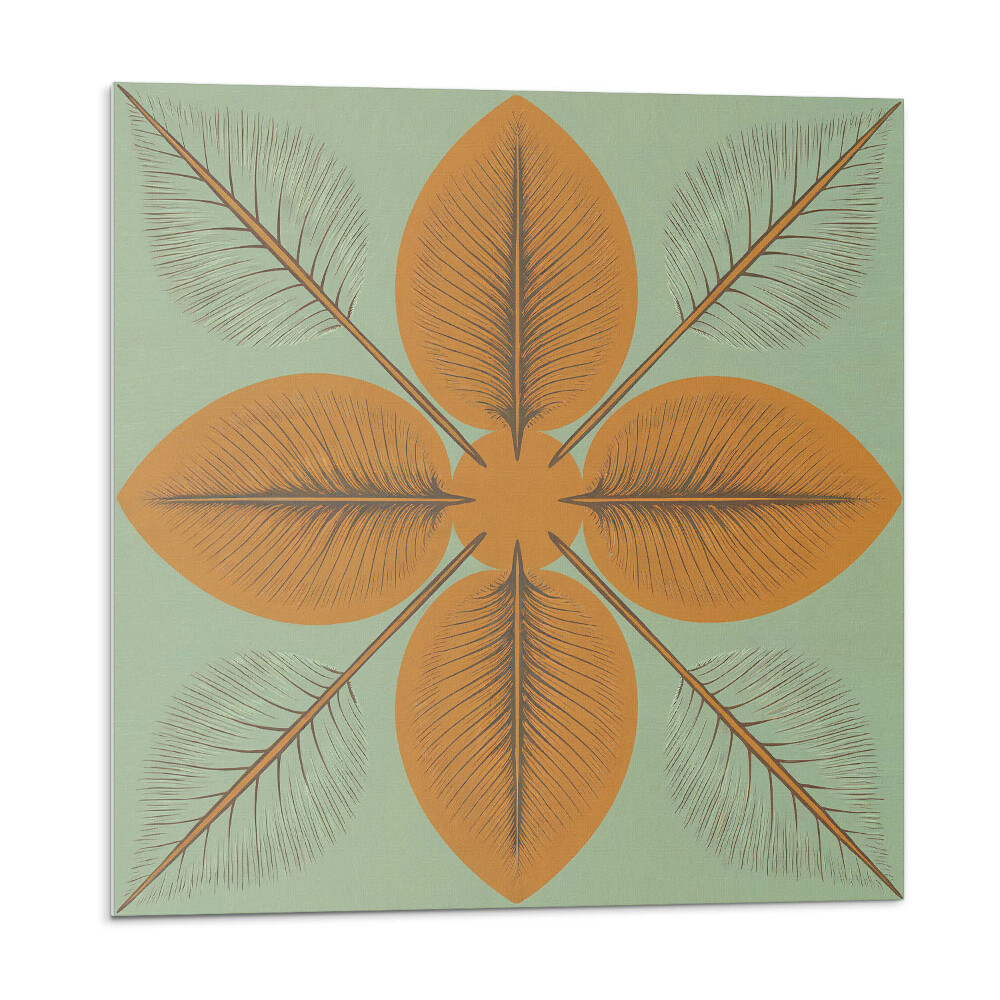 Stenový panel Symetrické listové motívy