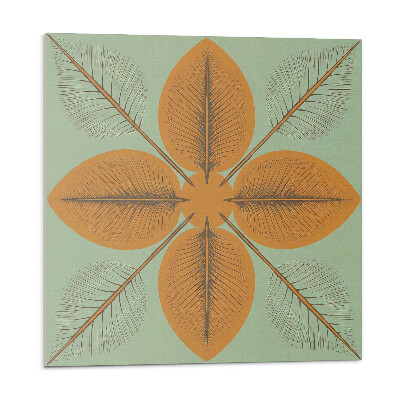 Stenový panel Symetrické listové motívy