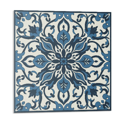 Stenový panel Kvetinový vzor so zelenými listami