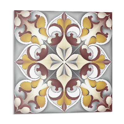 Dekoratívny nástenný panel Kvetinová mozaika v umeleckom štýle