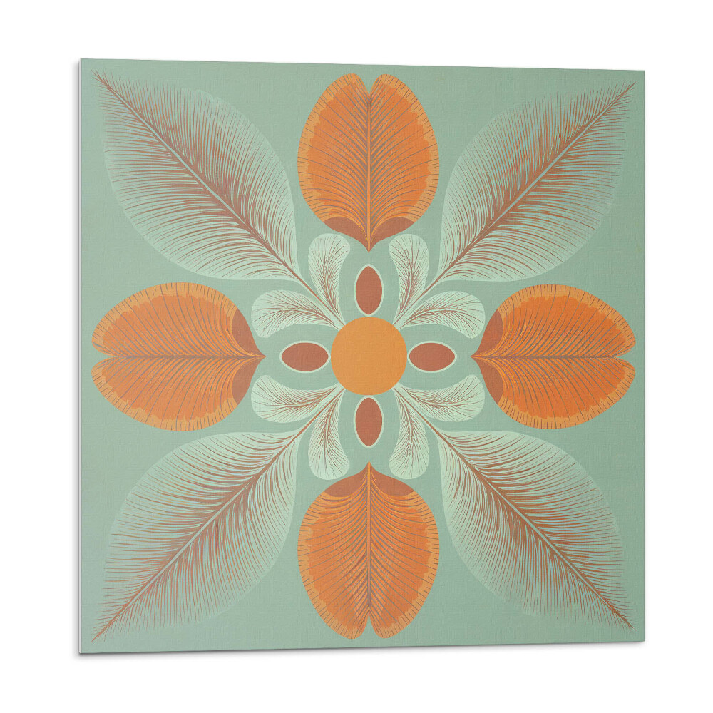 Stenový panel Kvetinový motív s listami