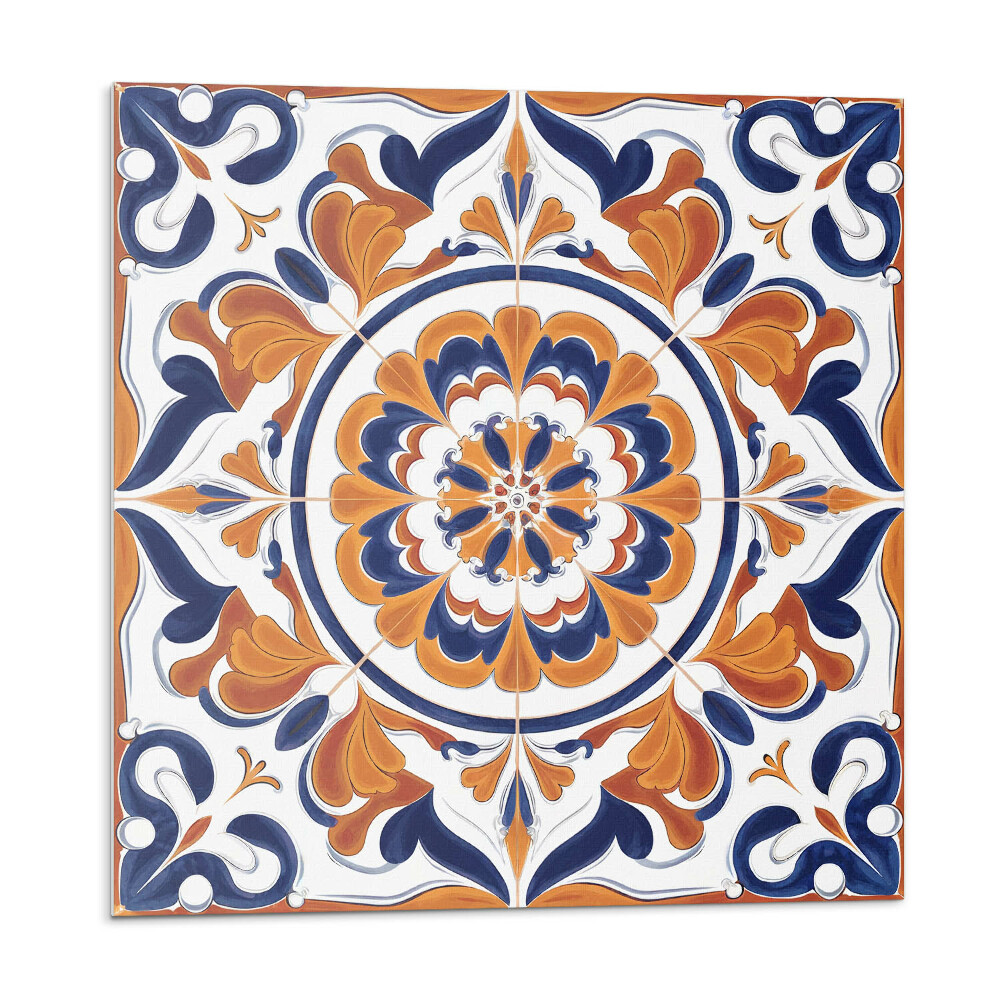 Nástenný panel pvc Kvetinový motív v kruhu